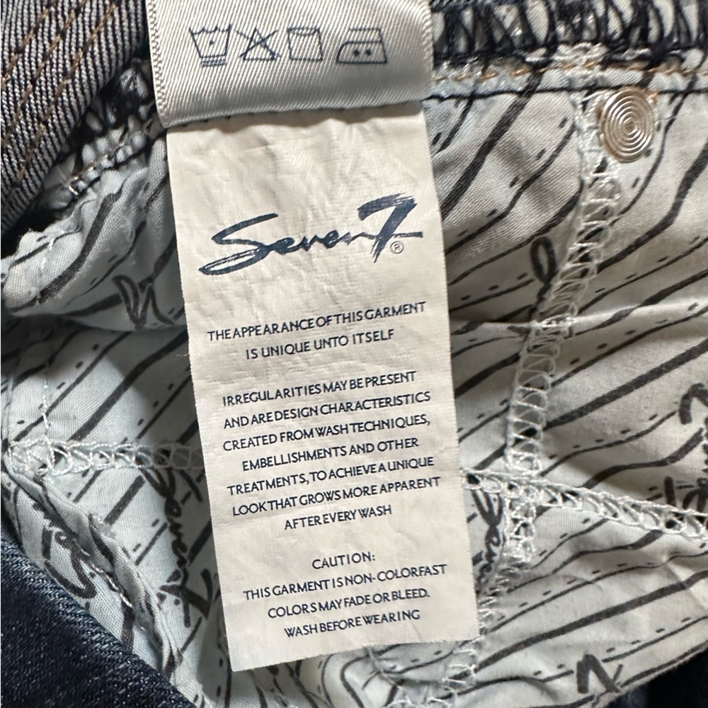 NWOT - SEVEN7 - Straight Leg Jeans Size 12 Embroidered Denim RN 109890 stretch - Picture 4 of 13